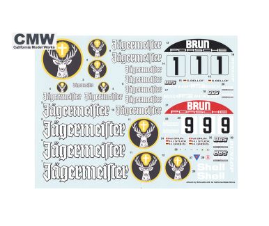 Porsche 956 "Jagermeister - Brun" SWC/DRM 1985 1/12 - CMW California Model Works - CMW-12004DE