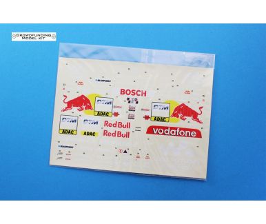 Audi TT-R "Red Bull - Team Abt" Deutsche Tourenwagen Masters 2002 1/24 Decal - Crowdfunding Model Kit - CR-2401DE