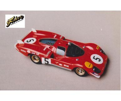 Ferrari 512S Longtail #5 Le Mans 1970 1/24 - Fisher Model & Pattern - FIS-2407