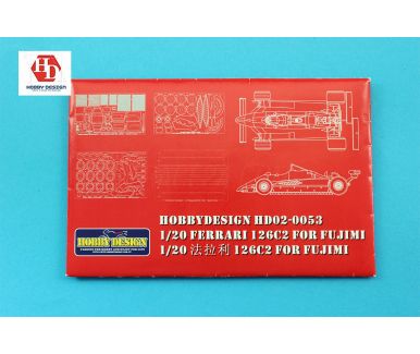 Ferrari 126C2 Formula 1 World Championship 1982 Photo Etched Set 1/20 - Hobby Design - HD02-0053