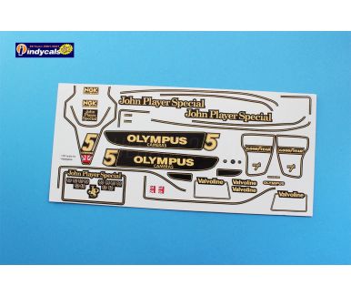 Lotus 79 "JPS - Mario Andretti" Formula 1 World Championship 1978 1-20 Decal - Indycals