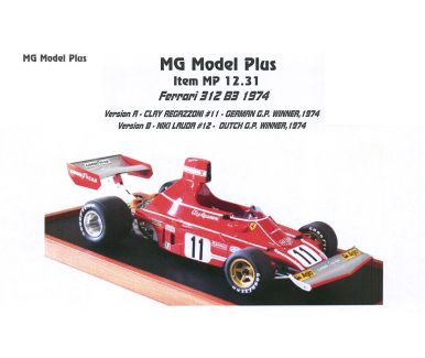 Ferrari 312B3 Dutch / German Grand Prix 1974 1/12 - MG Model Plus - MGP-MP 12.31