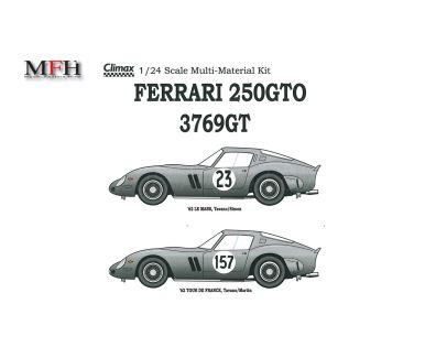 Ferrari 250 GTO Ver. C Le Mans / Tour de France 1962 1/24 - Model Factory Hiro - MFH-K080