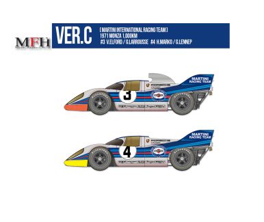 Porsche 917K "Martini" 1000 km Monza 1971 1/12 - Model Factory Hiro - MFH-K611