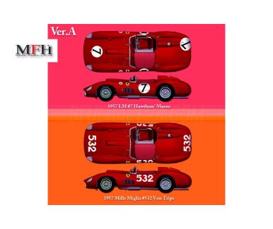 Ferrari 315S/335S Le Mans/Mille Miglia 1957 Ver. A 1/24 - Model Factory Hiro - MFH-K691