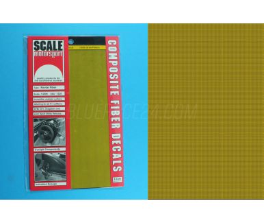 Kevlar Weave Decal yellow over black 1/20 - Scale Motorsport - SM-1320
