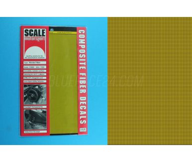 Kevlar Weave Decal yellow over black 1/24 - Scale Motorsport - SM-1324