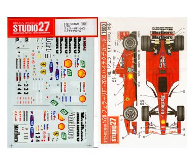 Ferrari F1-2000 "Marlboro" High-Tech Decals 1/20 - Studio27 - DC362H