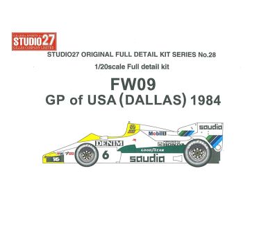 Williams FW09 USA GP 1984 1/20 - Studio27- ST27-DX2028