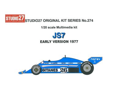 Ligier JS7 Early Version 1977 1/20 - Studio27 - ST27-FK20274
