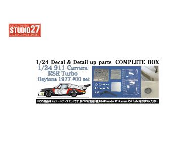 Porsche 911 Carrera RSR Turbo Daytona 1977 - Decal & Detail up parts Complette box 1/24 - Studio 27 - ST27-CP24022