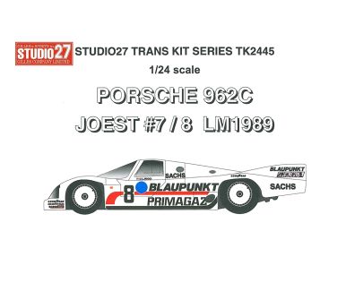 Porsche 962C Joest "Blaupunkt/Primagaz" Le Mans 1989 Transkit 1/24 - Studio27 - ST27-TK2445