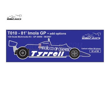 Tyrrell 010 San Marino GP 1981 1/20 - Wolf Kits - WK-GP20050