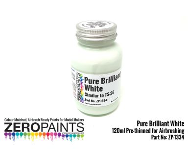 Pure Brilliant White Paint (Similar to TS26) Paint 100ml ZP-1334 - Zero Paints