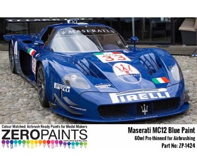 Maserati MC12 Blue Paint 60ml Airbrush Paint - Zero Paints - ZP-1424